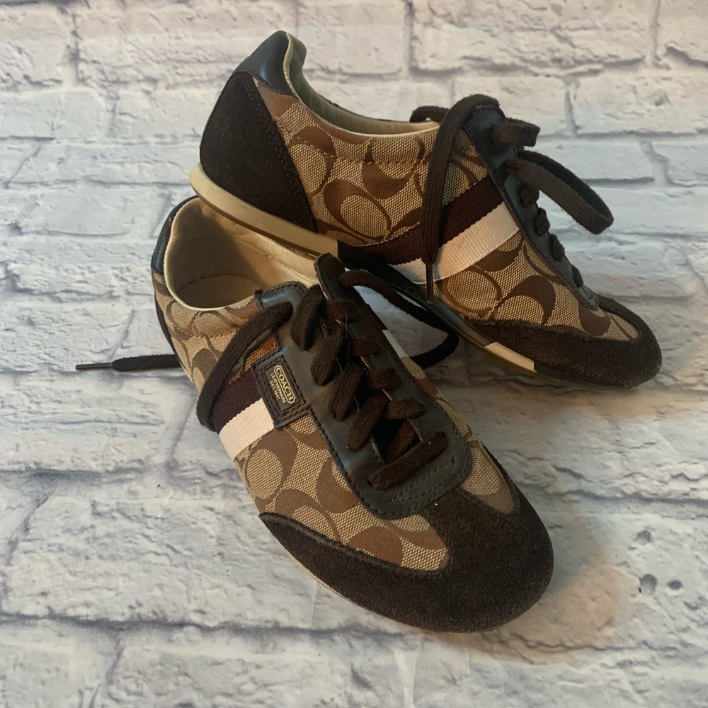 Brown Coach sneakers - size 7